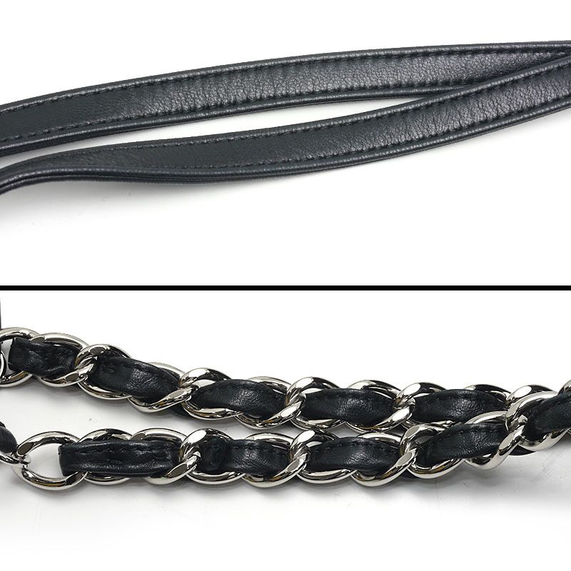 Chanel V Stitch Chain Tote Silver Hardware Tote Bag A4 Size