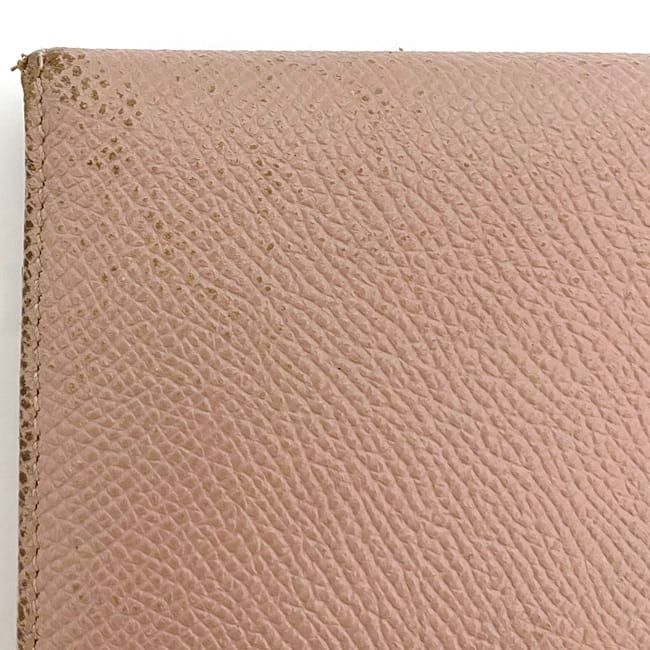Bulgari Bifold Long Wallet Pink Beige Bvlgari Clip Leather
