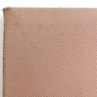 Bulgari Bifold Long Wallet Pink Beige Bvlgari Clip Leather