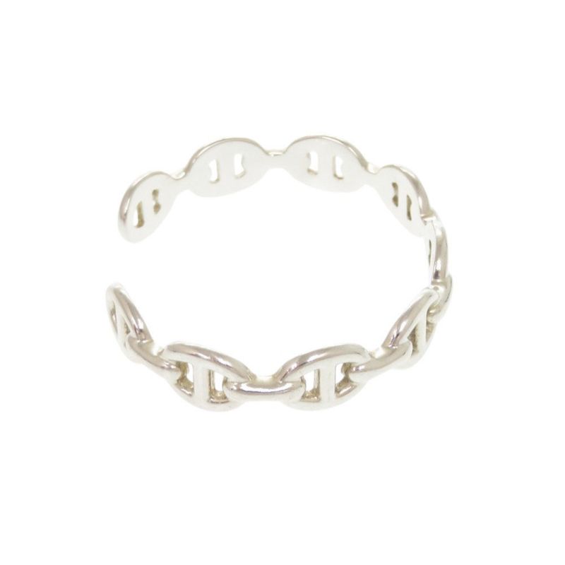 Hermes Chaine D'ancre Anchene SH Silver 925 Bangle Bracelet 1040 Hermes