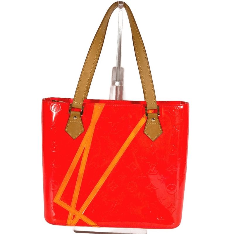 Louis Vuitton Shoulder Bag Houston M91933 Monogram Vernis Canvas Fuchsia Pink