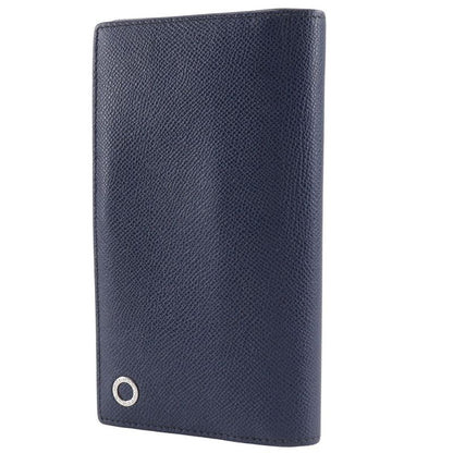 Bvlgari Leather Black/green Men's Long Wallet