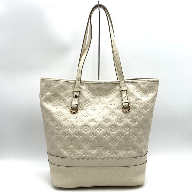 Louis Vuitton Citadines PM M40554 Handbag Tote Monogram Empreinte White Women