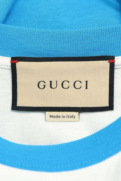 Gucci 23AW 756708 Xjfwl Front Logo Bicolor T-shirt Men's XXS