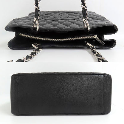 Chanel GST Tote A50995 Shoulder Bag Black Caviar Skin Svhardware 11th