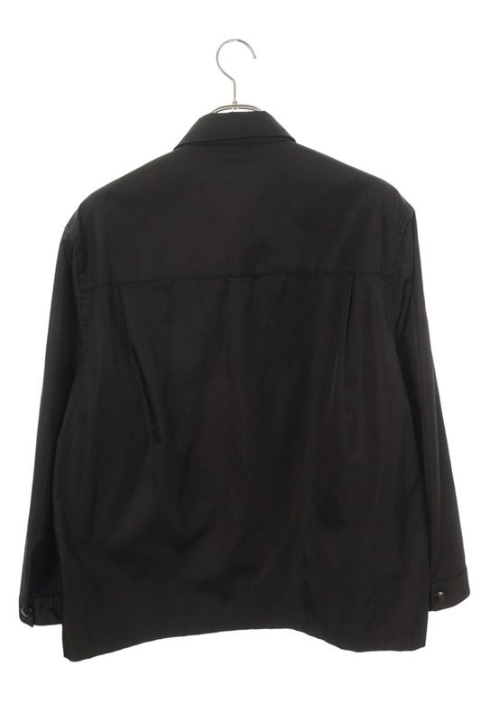 Prada Sc514 Re-nylon Triangle Logo Plate Long Sleeve Shirt Men's L
