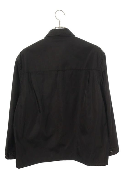 Prada Sc514 Re-nylon Triangle Logo Plate Long Sleeve Shirt Men's L
