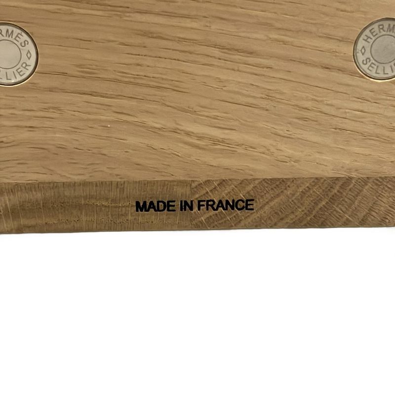 Hermes Small Accessories Dog Bowl PM Light Brown×silver Chaine D'ancre