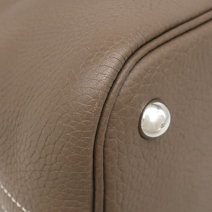 Hermes 2-Way Bag Bolide 31 Taurillon Clemence Etoupe Silver Hardware Glazed