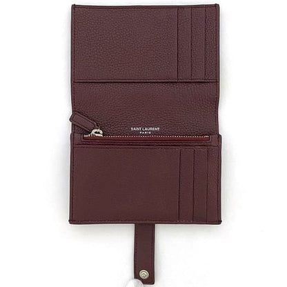 Saint Laurent Bifold Wallet Bordeaux