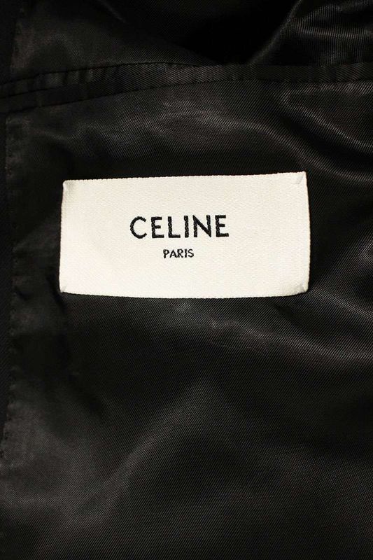 Celine 2v74g650d Wool Gabardine Boxy Jacket Men's 56