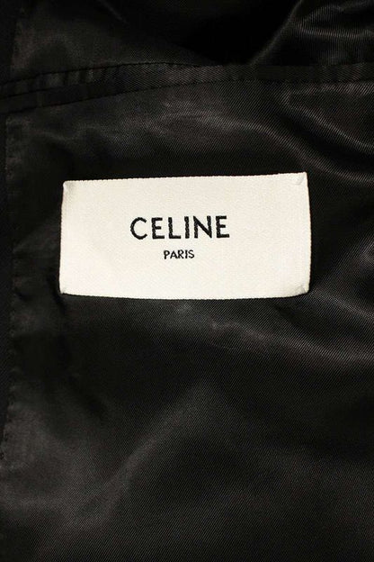 Celine 2v74g650d Wool Gabardine Boxy Jacket Men's 56