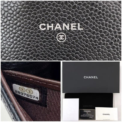 Chanel Bifold Long Wallet Black Matelasse Ap0241 Excellent Condition Wallet