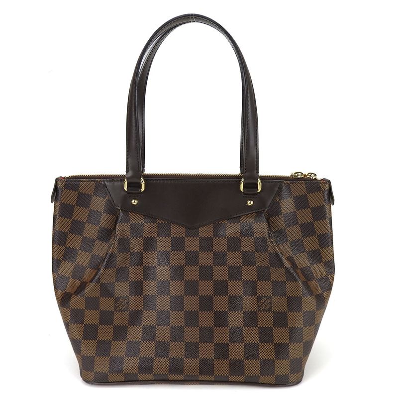 Louis Vuitton Tote Bag Westminster PM N41102 Damier Canvas Brown Gold Hardware