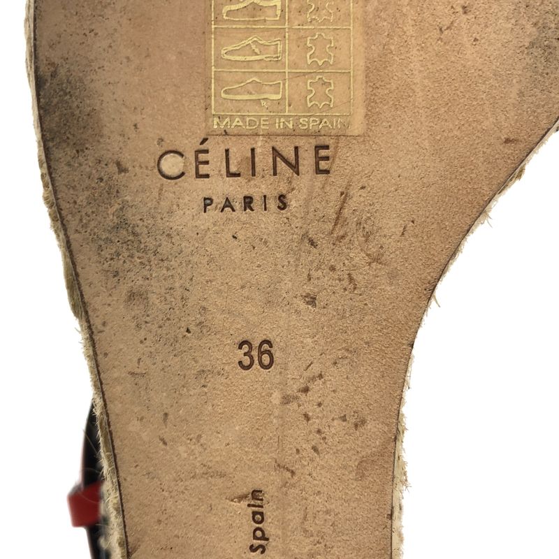 Celine By Phoebe Philo Phoebe Ankle Strap Wedge Sole Sandals - 36 - Beige Red -