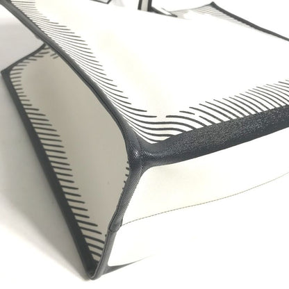 Fendi Tote Shopper Bag 8bh357 Coated Canvas White