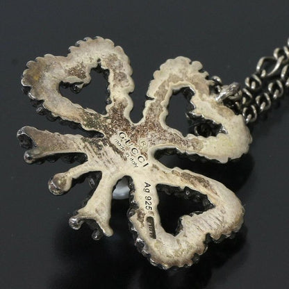 Gucci Clover Fake Pearl Design Necklace Pendant
