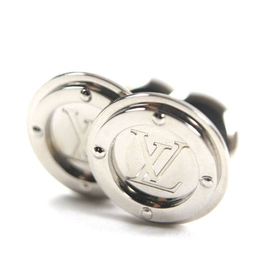  Louis Vuitton 2019 M68100 LV Circle Cufflinks Button Cufflinks Silver Made In