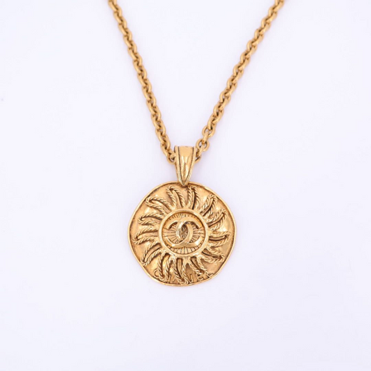 Chanel Coco Mark 94A Necklace GP Gold