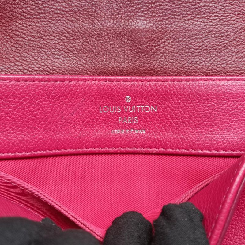Louis Vuitton Lock Me II Pink And Wine Redleather Du4165