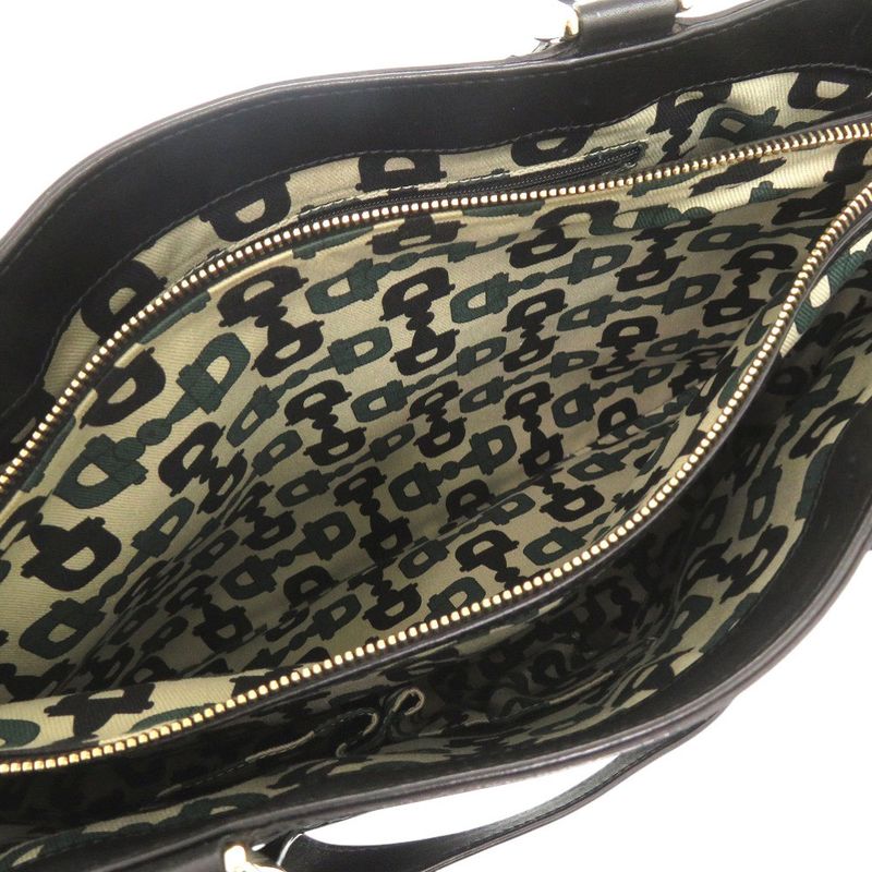 Guccissima Abby 170004 Leather Black Handbag Tote Bag Black 1077 Gucci