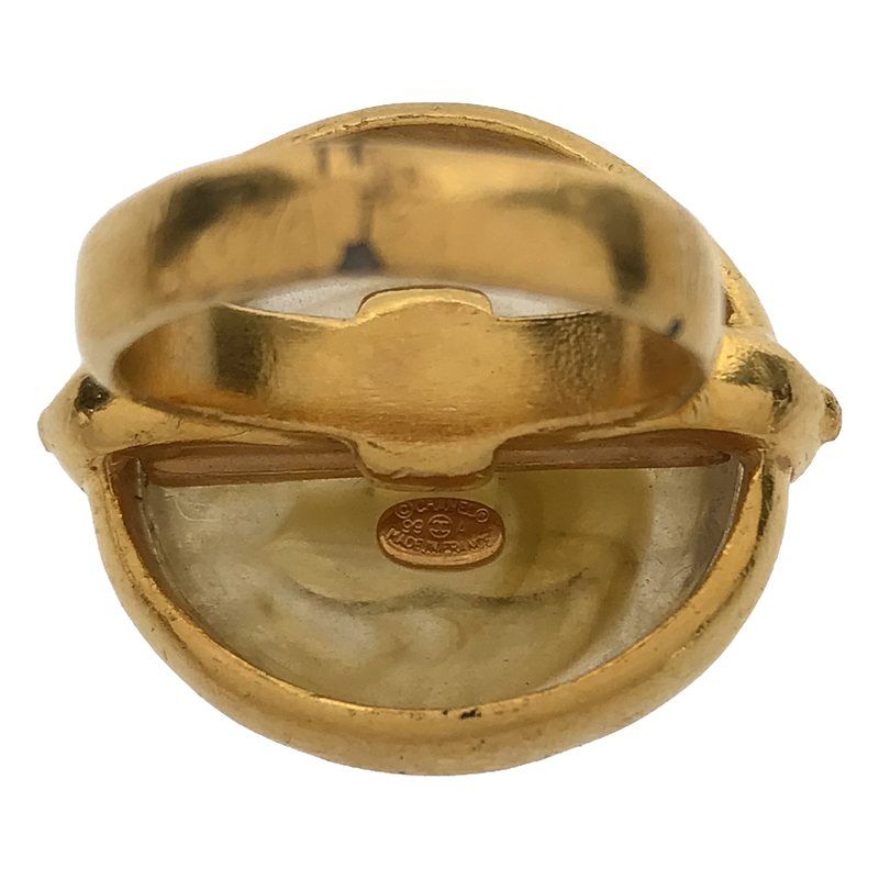 Chanel - Coco Mark Gold 99A Gripoa Candy Stone Ring - Gold - Women's