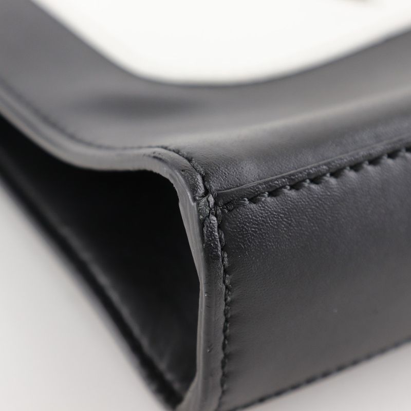 Fendi Bugs Monster 7va433 Calf Black Unisex Clutch Bag