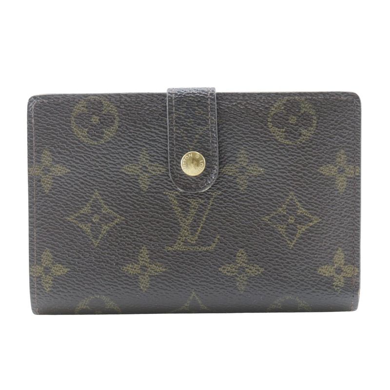 Louis Vuitton Porte Monet Vieux Viennois Clasp M61663 Monogram Canvas Brown