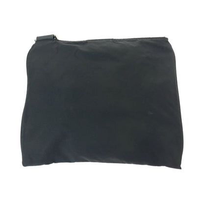 Prada Tessuto Triangle Logo Plate Black Silver Hardware Nylon Crossbody