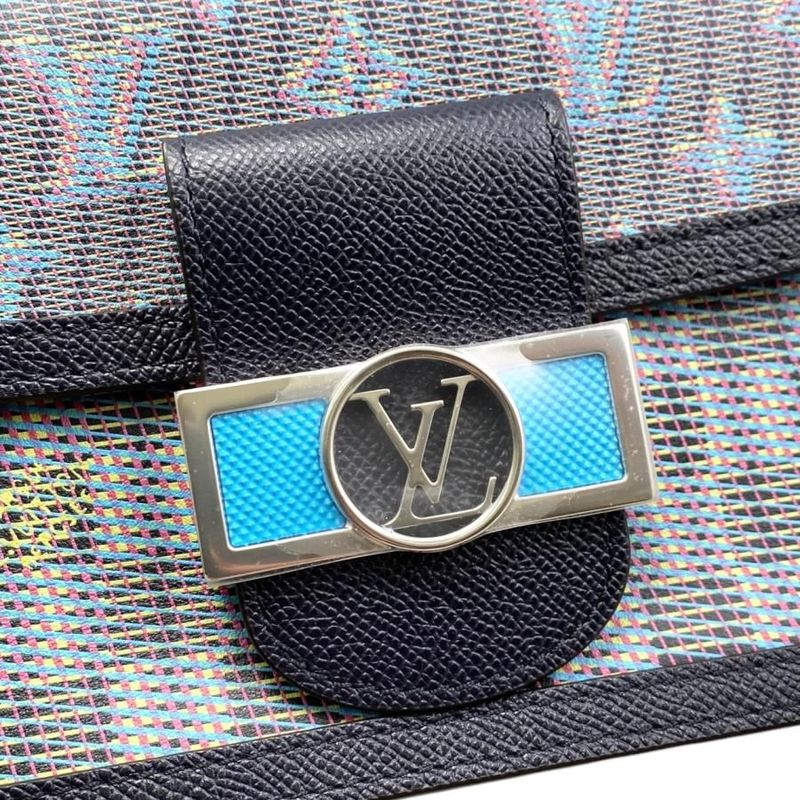 Louis Vuitton Dauphine Mini M55454 Monogram LV Pop Navy Blue Louis Vuitton
