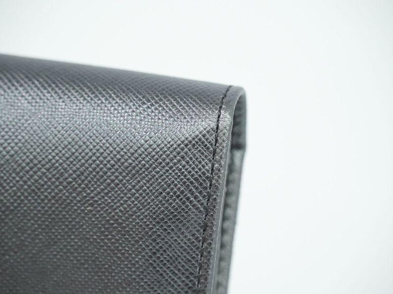 Authentic Prada Saffiano Leather Long Wallet Long Wallet Silver 2m0836 Saffiano