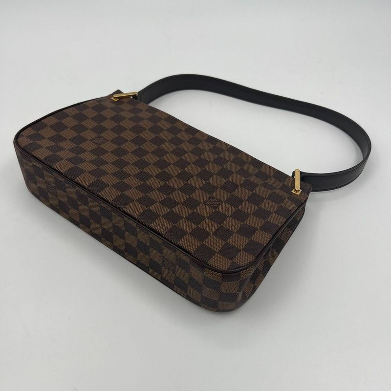 Louis Vuitton Shoulder Bag Damier Aubagne N51129 Ebène Women