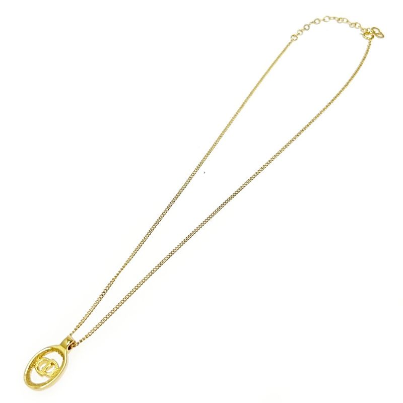 Christian Dior GP CD Logo Oval Necklace Women's 331715 Necklace