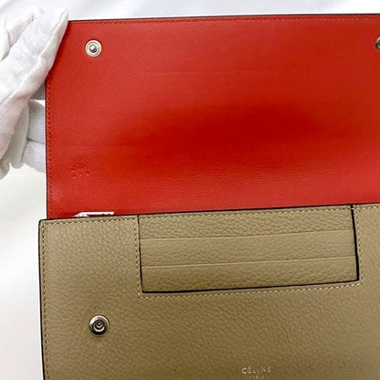 Celine Bifold Long Wallet Large Multifunction Ec21822