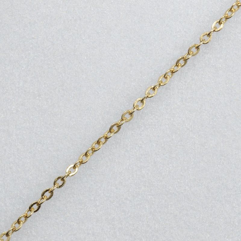 [dior] Christian Dior Logo Heart Gold Plated And Rhinestone Ladies 5.4g Necklace