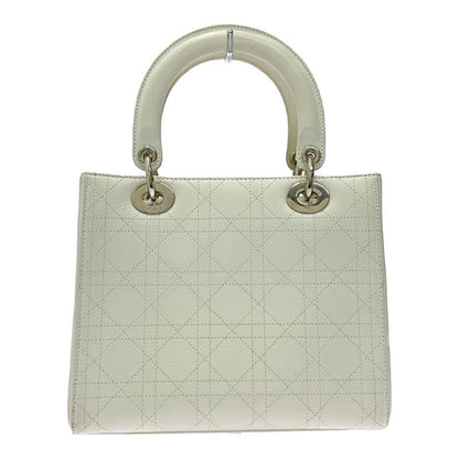 Dior Lady Dior Lambskin Cannage 2way Handbag White 356662 Handbag