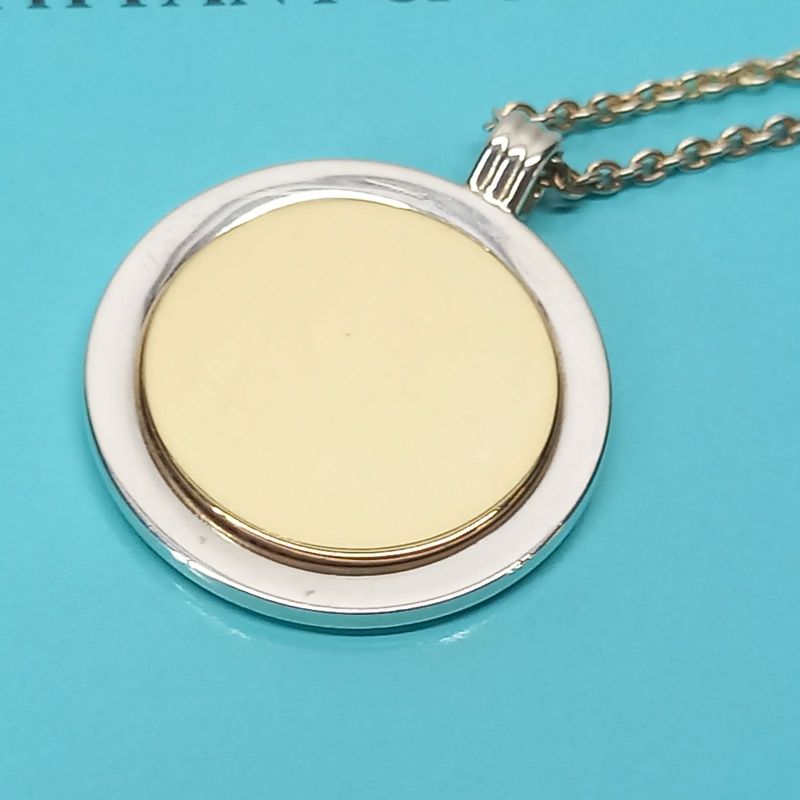 18K Coin Top Necklace Gold And Silver Tiffany & Co