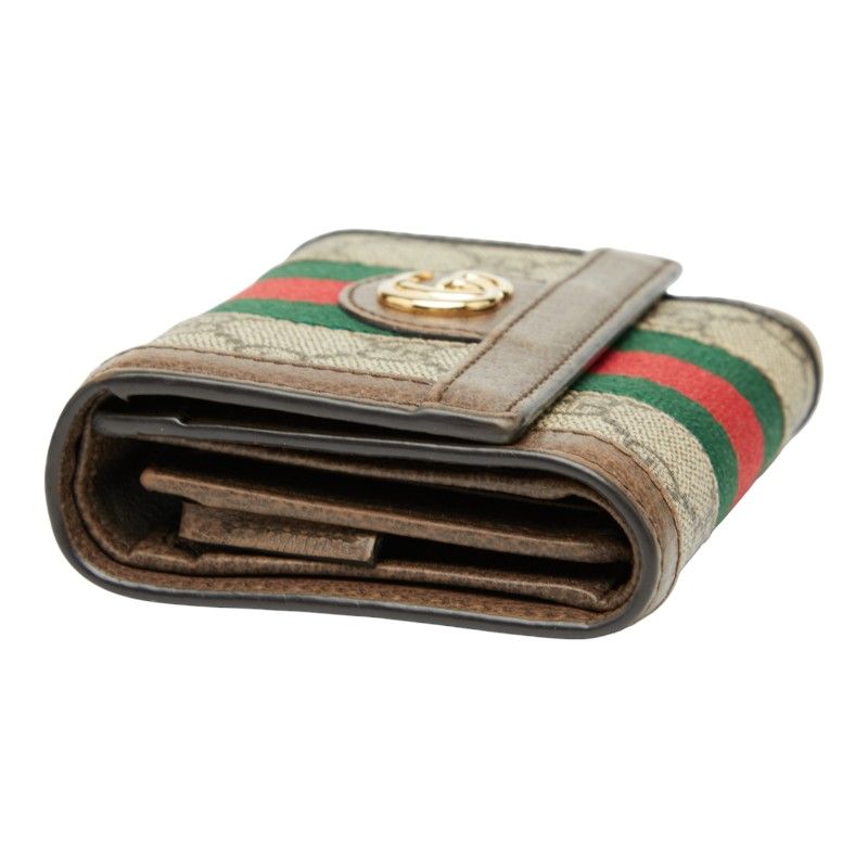 Gucci GG Supreme Ophidia 523174 Beige Brown PVC Leather Women's Gucci