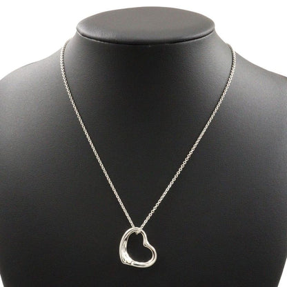 Tiffany & Co Open Heart 22mm (0.87in) Model Silver 925 Ladies 7.1g Necklace
