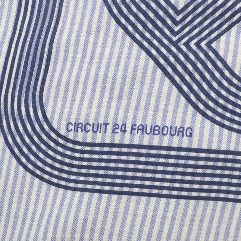 Hermes Circuit 24 Faubourg Circuit 24 Cashmere Silk With Logo Fringed Large