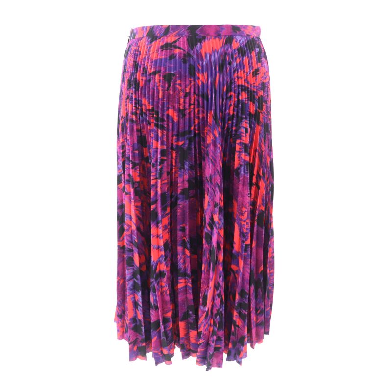 Balenciaga 542847 Allover Pleated Skirt Bottoms Multi 34 Genuine