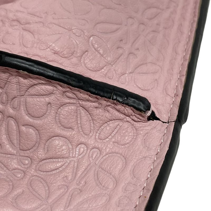 Loewe Tote Bag T Shopper Bag/repeat Light Pink Leather