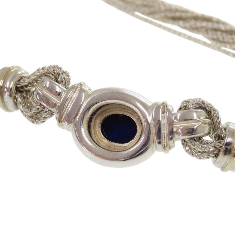 Tiffany & Co Vintage Multi-strand 925 Silver 18K Yellow Gold Lapis Lazuli