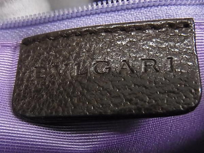 Bvlgari Canvas And Leather Handbag Mini Boston Women Beige And Brown Av7598