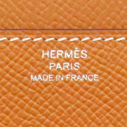 Unused Hermes Constance To-go-w Engraved Long Wallet Pouch Epson Gold