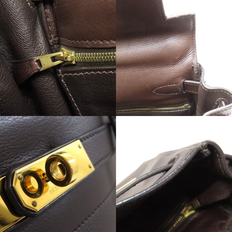 Hermes Kelly 28 Internal Stitching Gold Hardware Handbag Leather Women