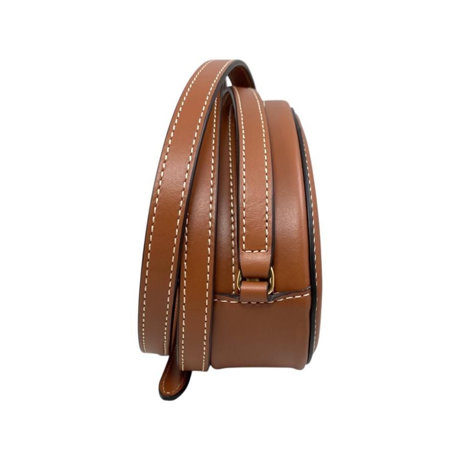 Celine Shoulder Bag Oval Purse Crossbody Bag 10i703 Cuir Triomphe Brown Gold