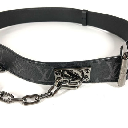 Louis Vuitton Belt Santure Signature Chain 35mm (138in) M0179v Monogram Eclipse