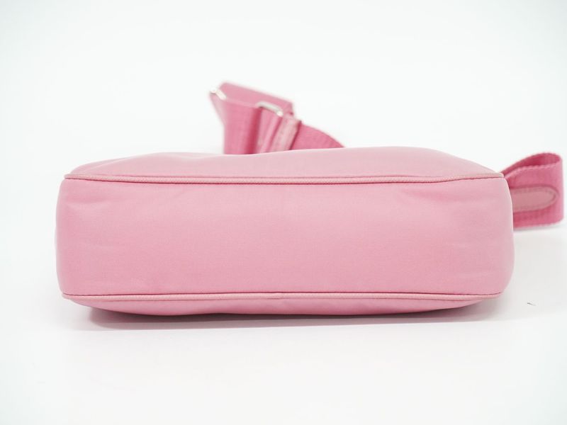 Authentic Prada Re-edition 2005 2WAY Shoulder Bag Handbag Pochette Nylon Pink