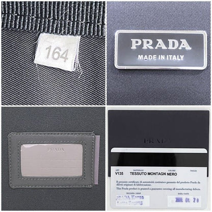 Prada Backpack Black NERO Tessuto V135 Excellent Condition Nylon